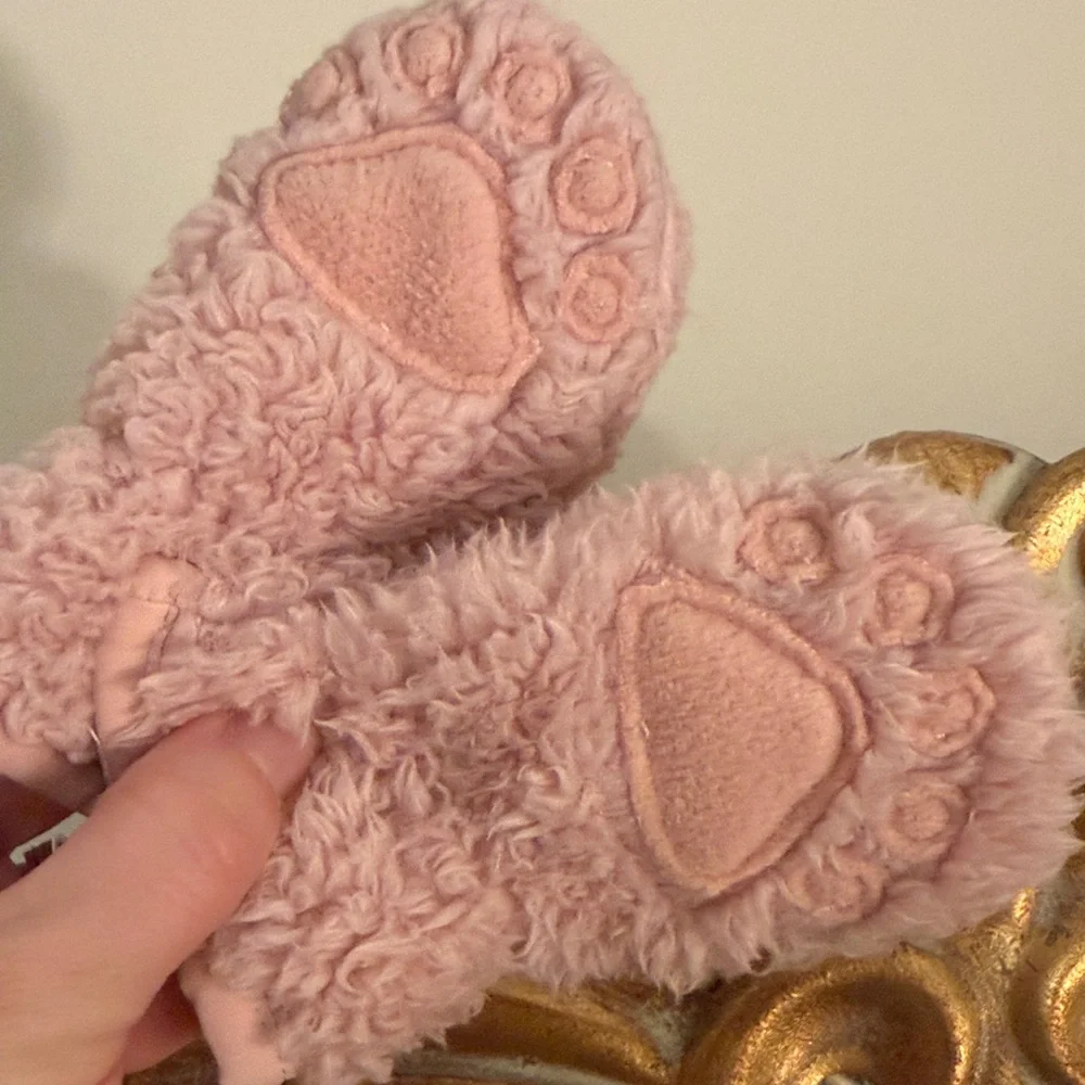 The North Face Baby Fuzzy Pink Mittens